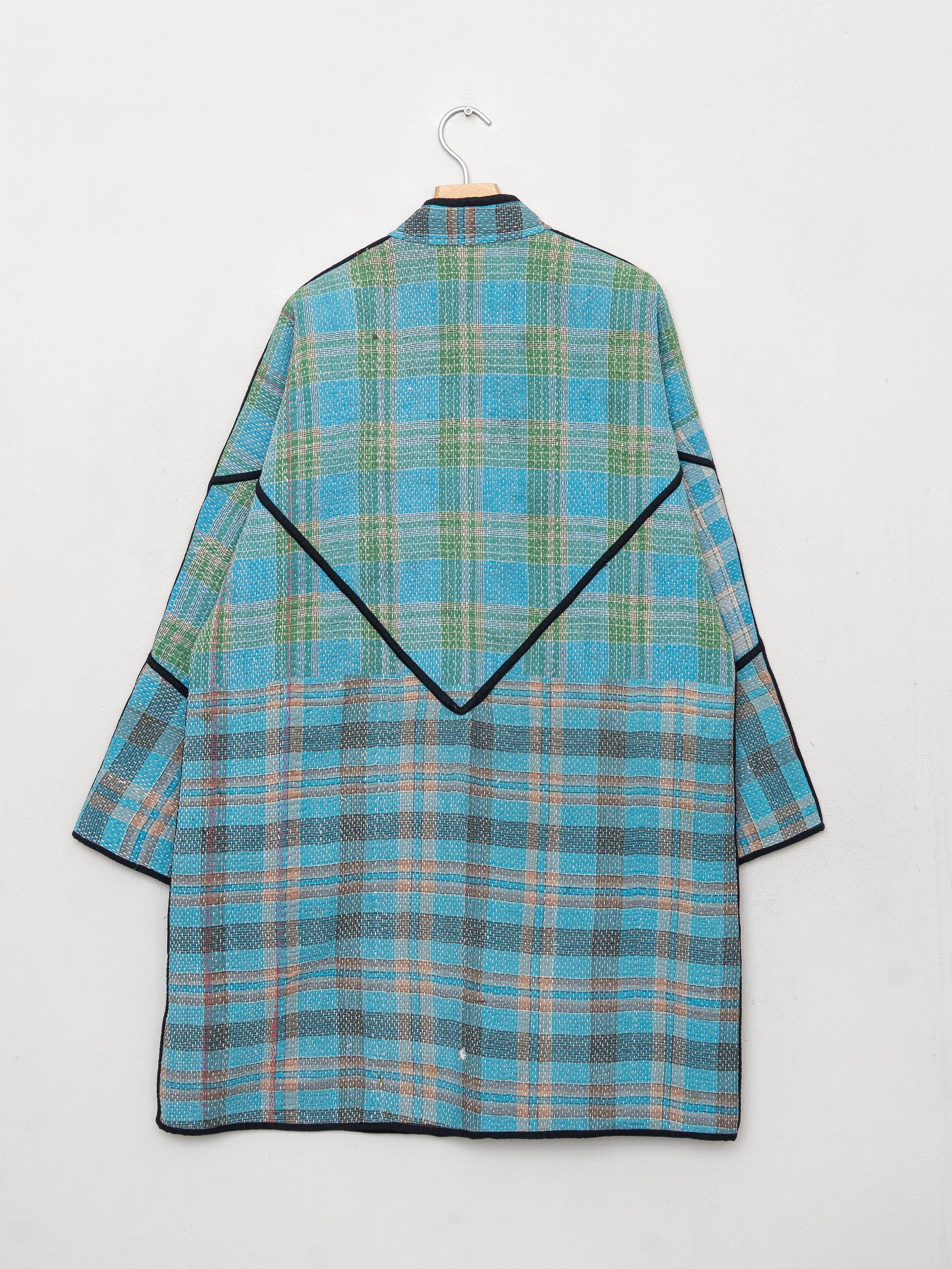 The Sai Quilted Patchwork Kantha Coat