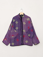 The Ladhiya Quilted Patchwork Kantha Jacket