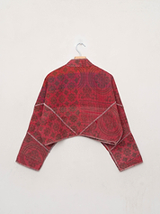 The Kaira Cropped Quilted Patchwork Kantha Jacket Wholesale