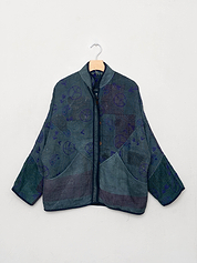 The Ladhiya Quilted Suzani Kantha Jacket