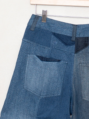 The Bindu Denim Bermuda Culotte Pant - Small