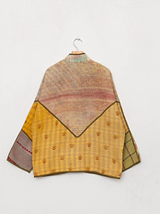The Ladhiya Quilted Patchwork Kantha Jacket