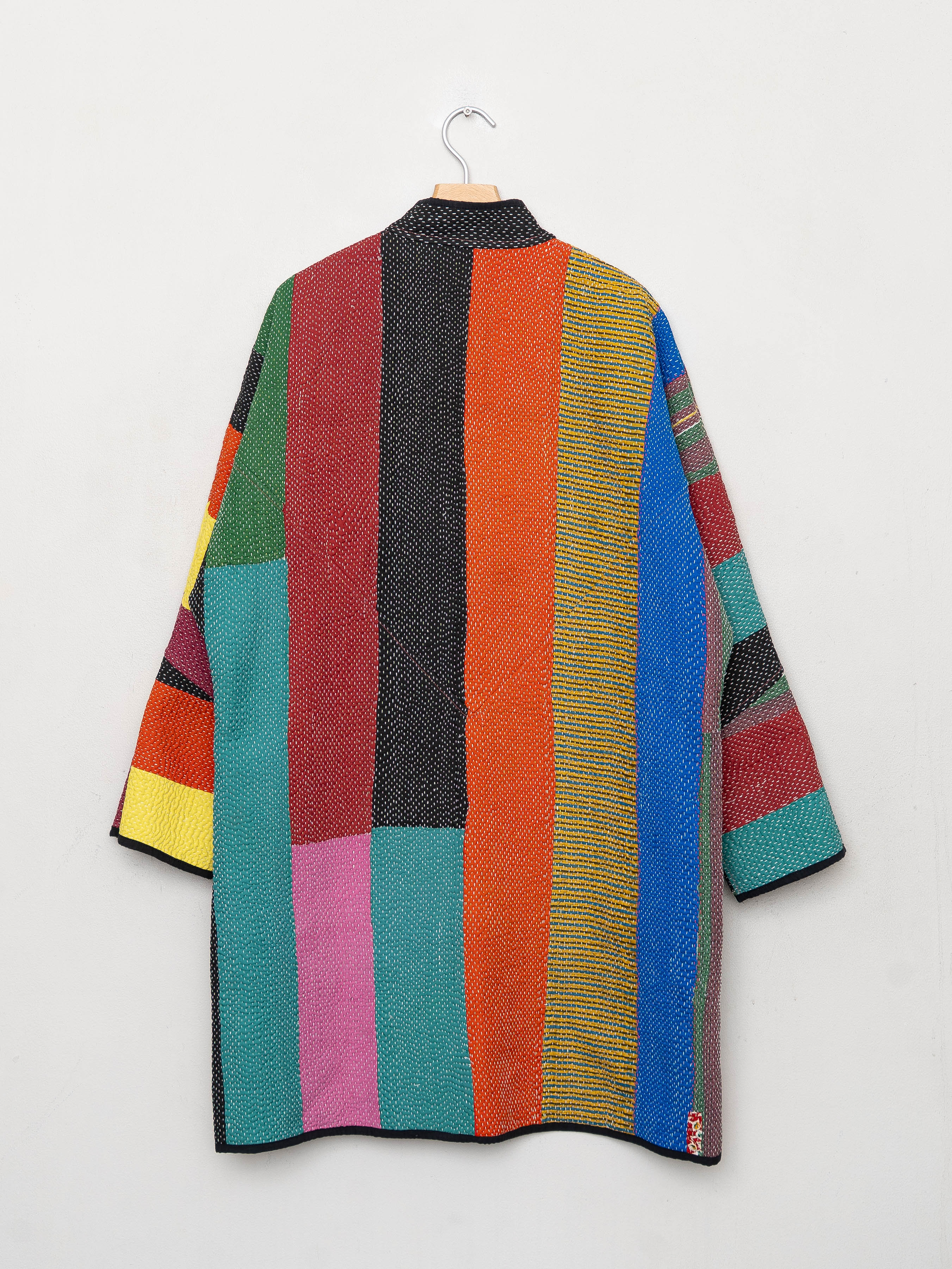The Sai Quilted Patchwork Kantha Coat