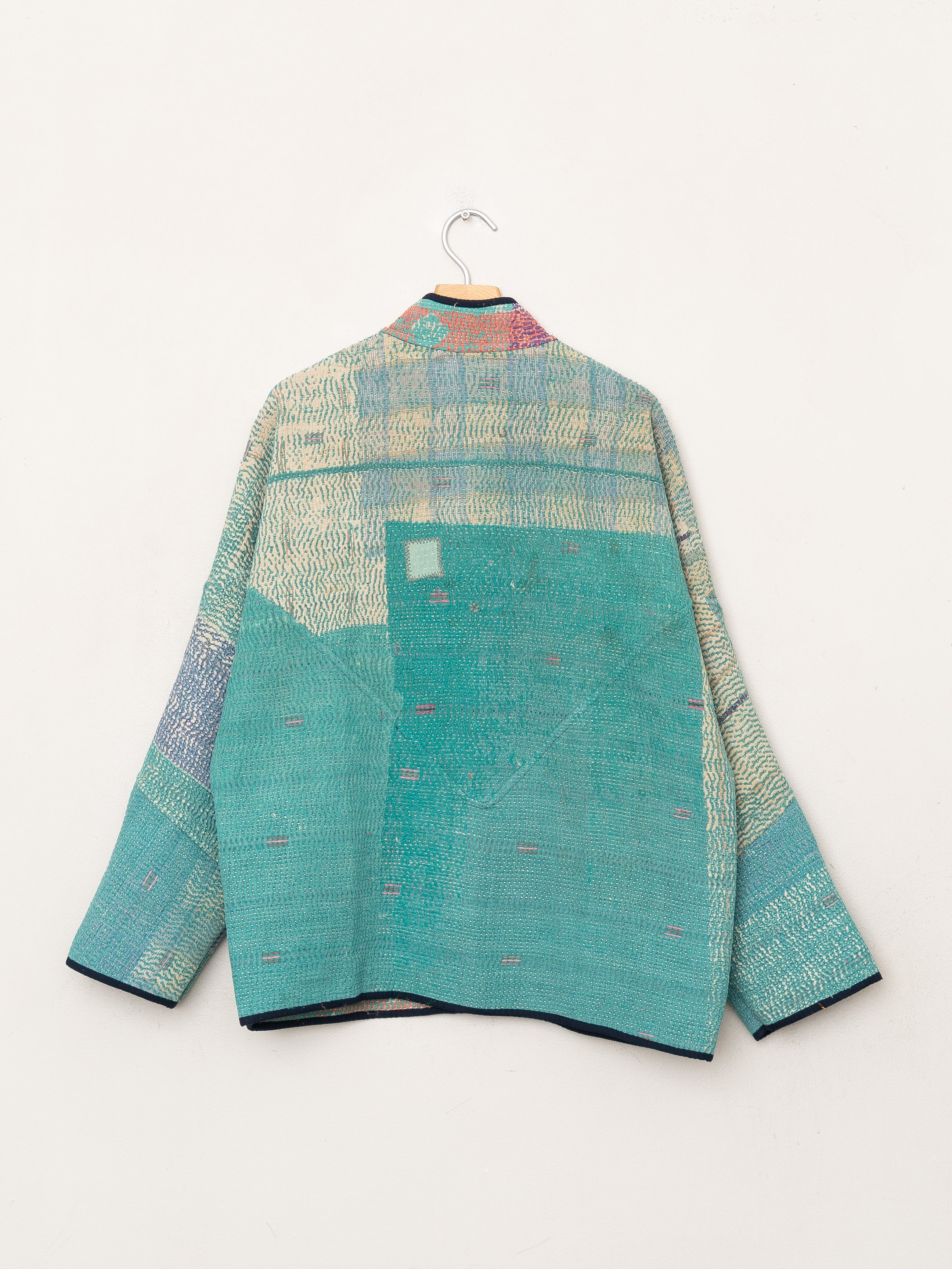 The Ladhiya Quilted Patchwork Kantha Jacket