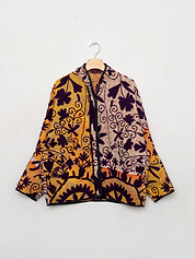 The Ladhiya Suzani Quilted Kantha Jacket