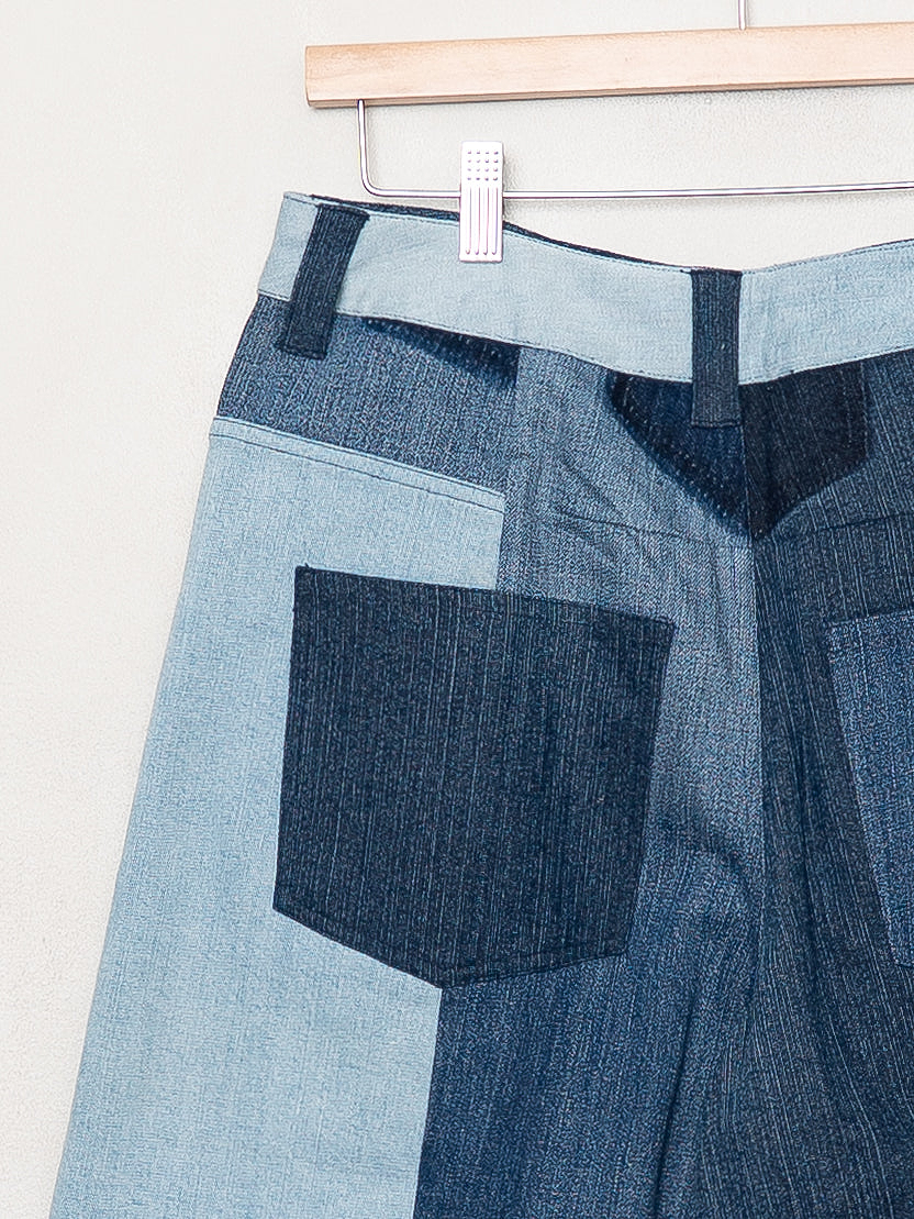The Bindu Denim Bermuda Culotte Pant - Medium