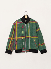 The Veda Quilted One-of-a-Kind Bomber Jacket - Small