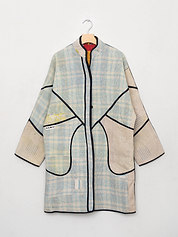 The Sai Quilted Patchwork Kantha Coat