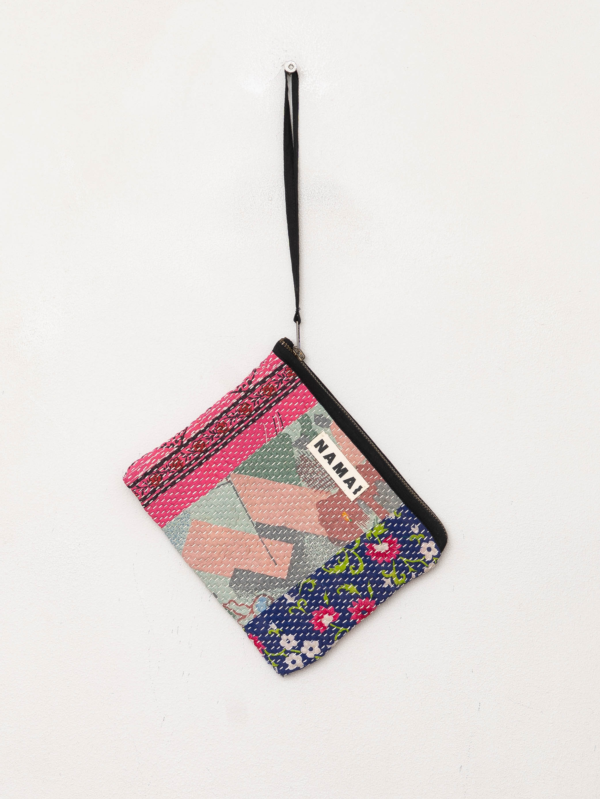 The Biju Vintage Kantha Quilted Zipper Pouch