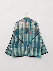 The Ladhiya Quilted Patchwork Kantha Jacket