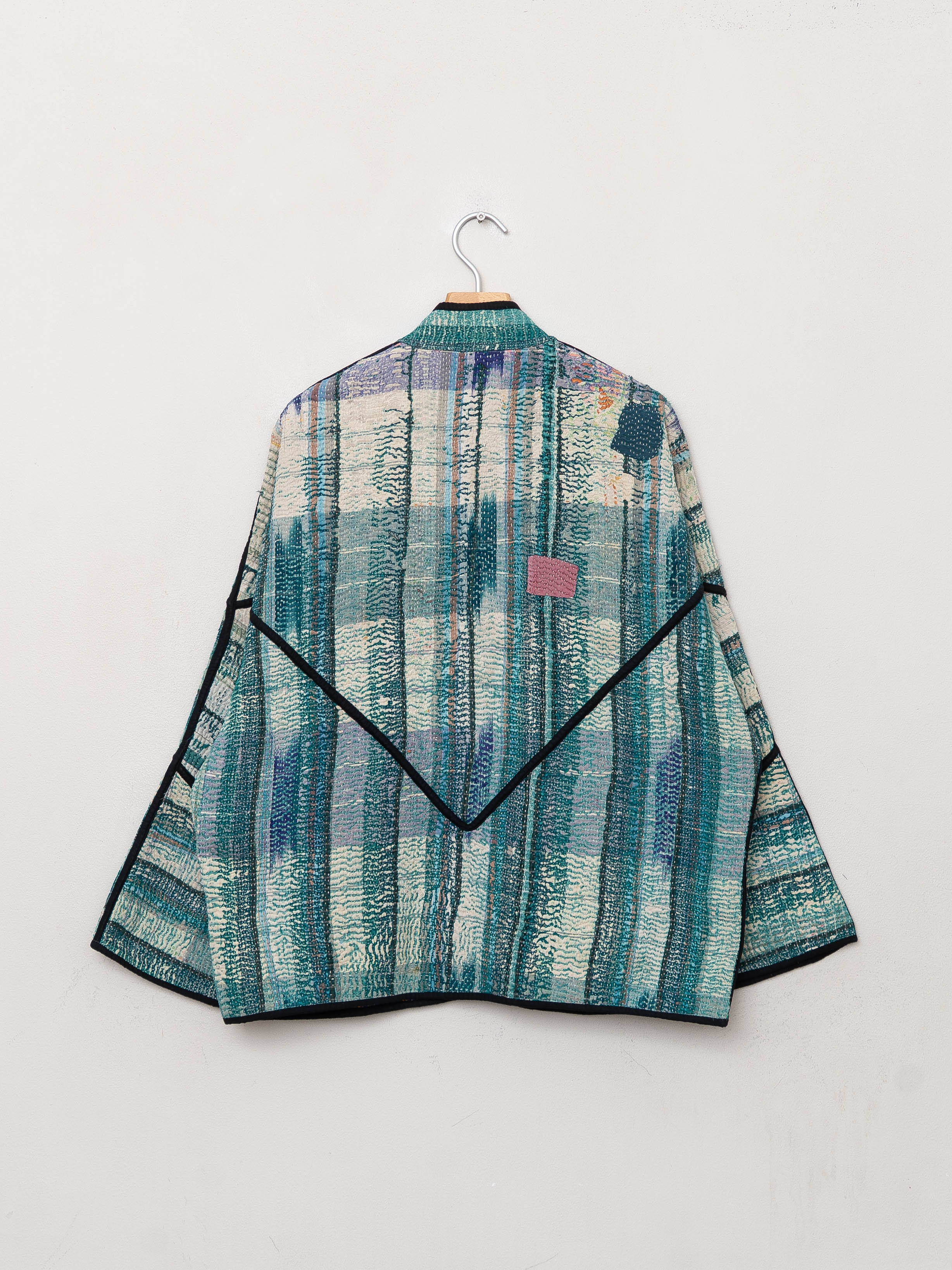 The Ladhiya Quilted Patchwork Kantha Jacket