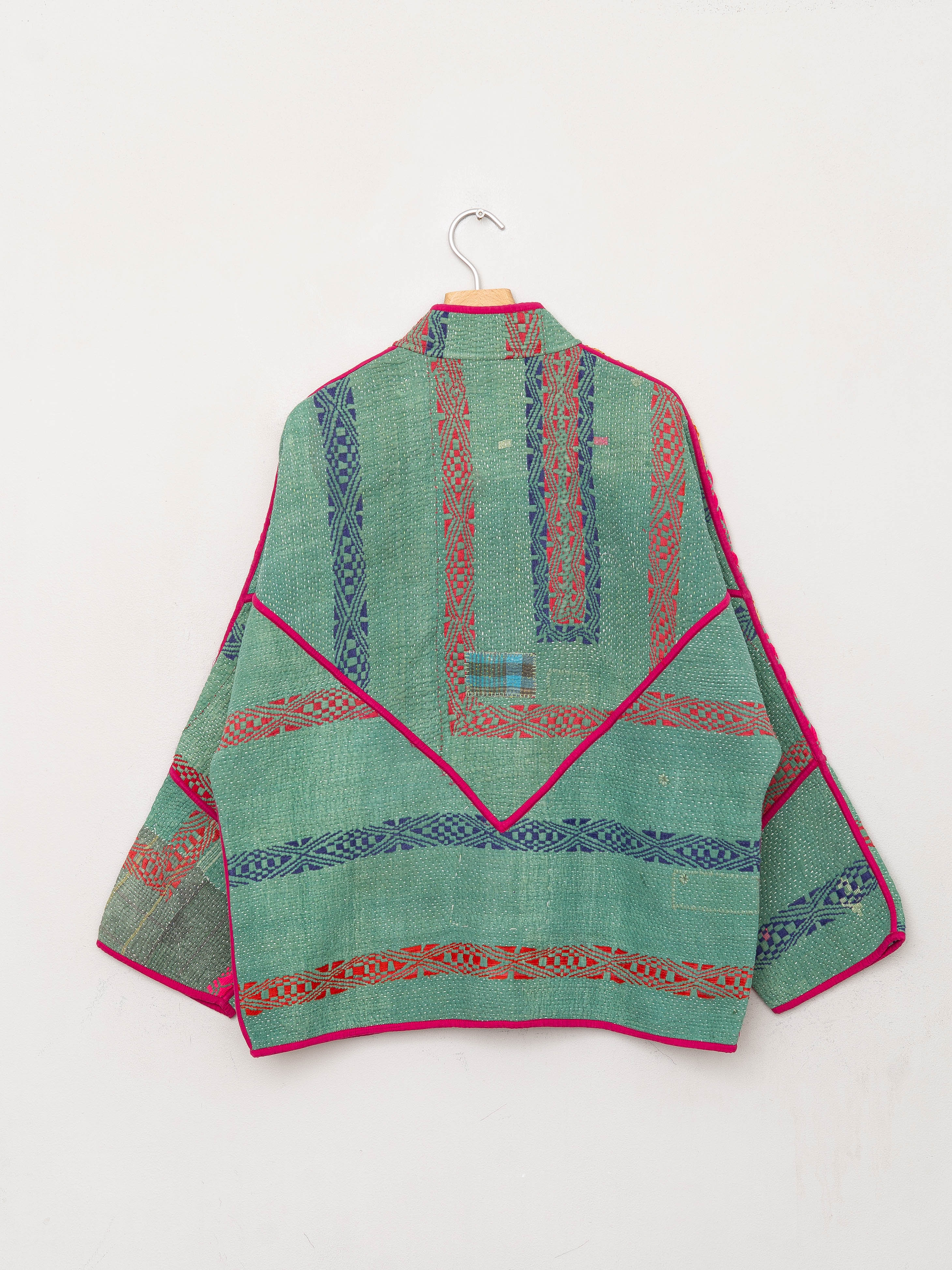 The Ladhiya Quilted Patchwork Kantha Jacket