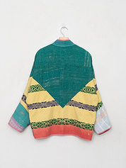 The Ladhiya Quilted Patchwork Kantha Jacket