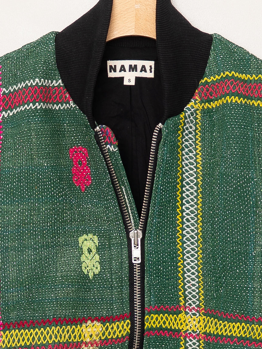 The Veda Quilted One-of-a-Kind Bomber Jacket - Small
