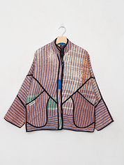 The Ladhiya Quilted Patchwork Kantha Jacket