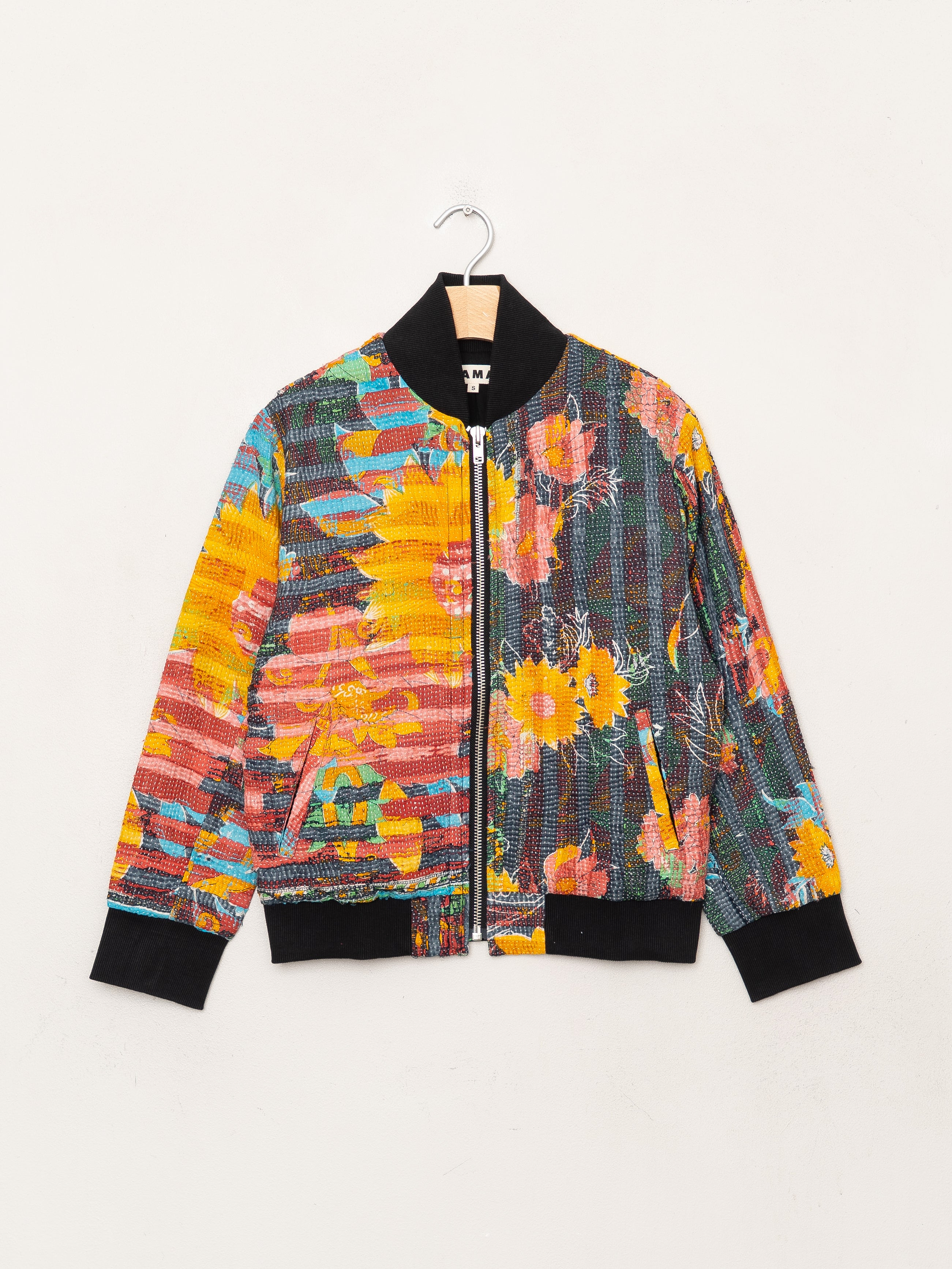 The Veda Quilted One-of-a-Kind Bomber Jacket - Small