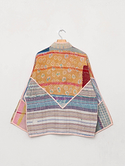 The Ladhiya Quilted Patchwork Kantha Jacket