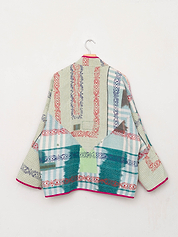The Ladhiya Quilted Patchwork Kantha Jacket