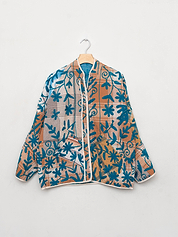 The Ladhiya Suzani Quilted Kantha Jacket