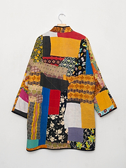 The Sai Quilted Patchwork Kantha Coat