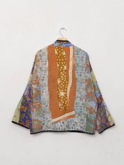The Ladhiya Quilted Patchwork Kantha Jacket