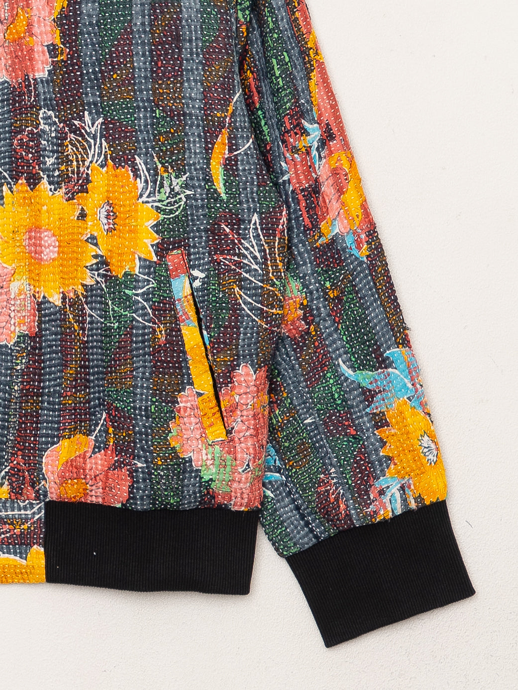 The Veda Quilted One-of-a-Kind Bomber Jacket - Small