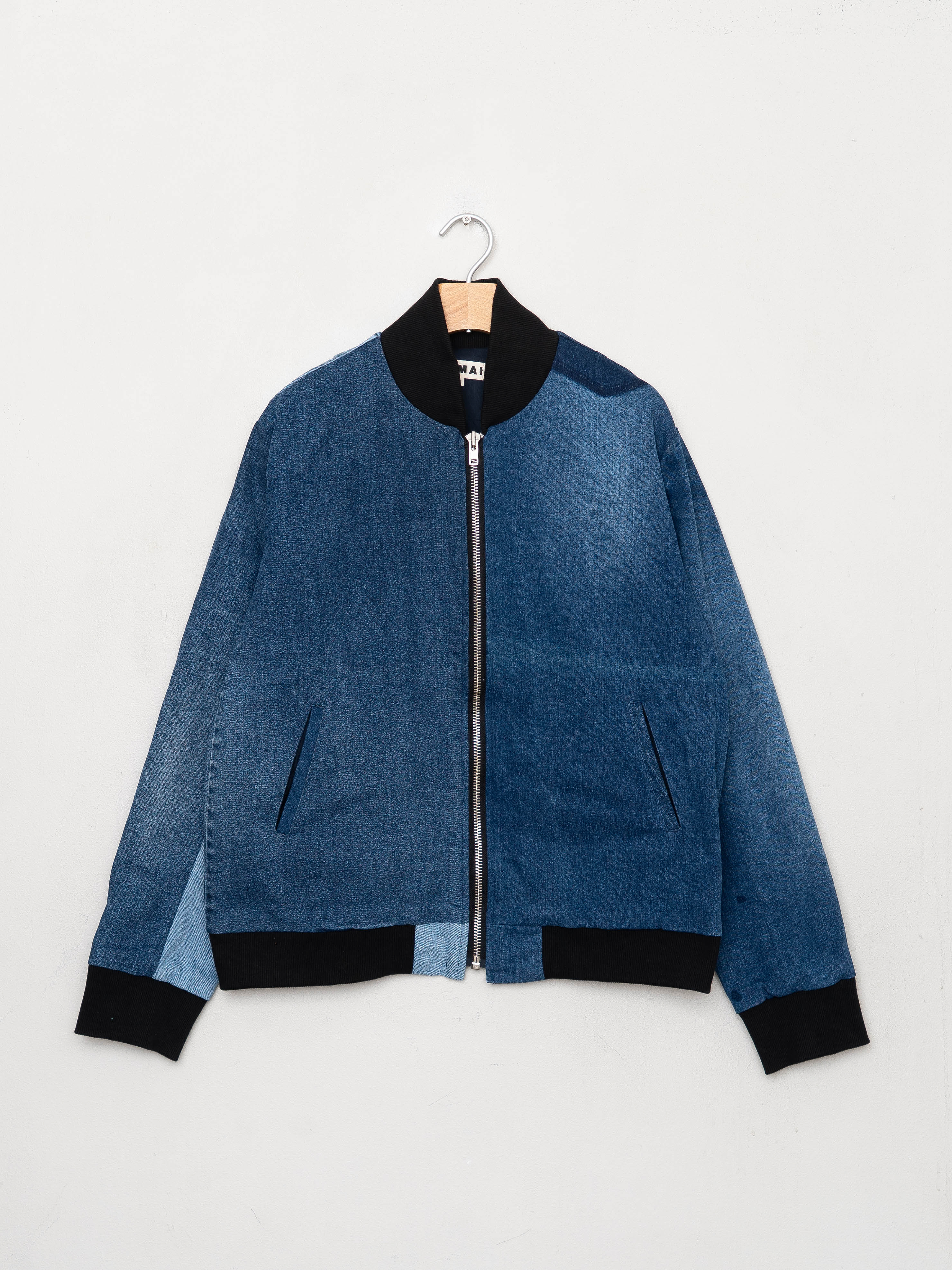 The Veda Denim Bomber Jacket - Large