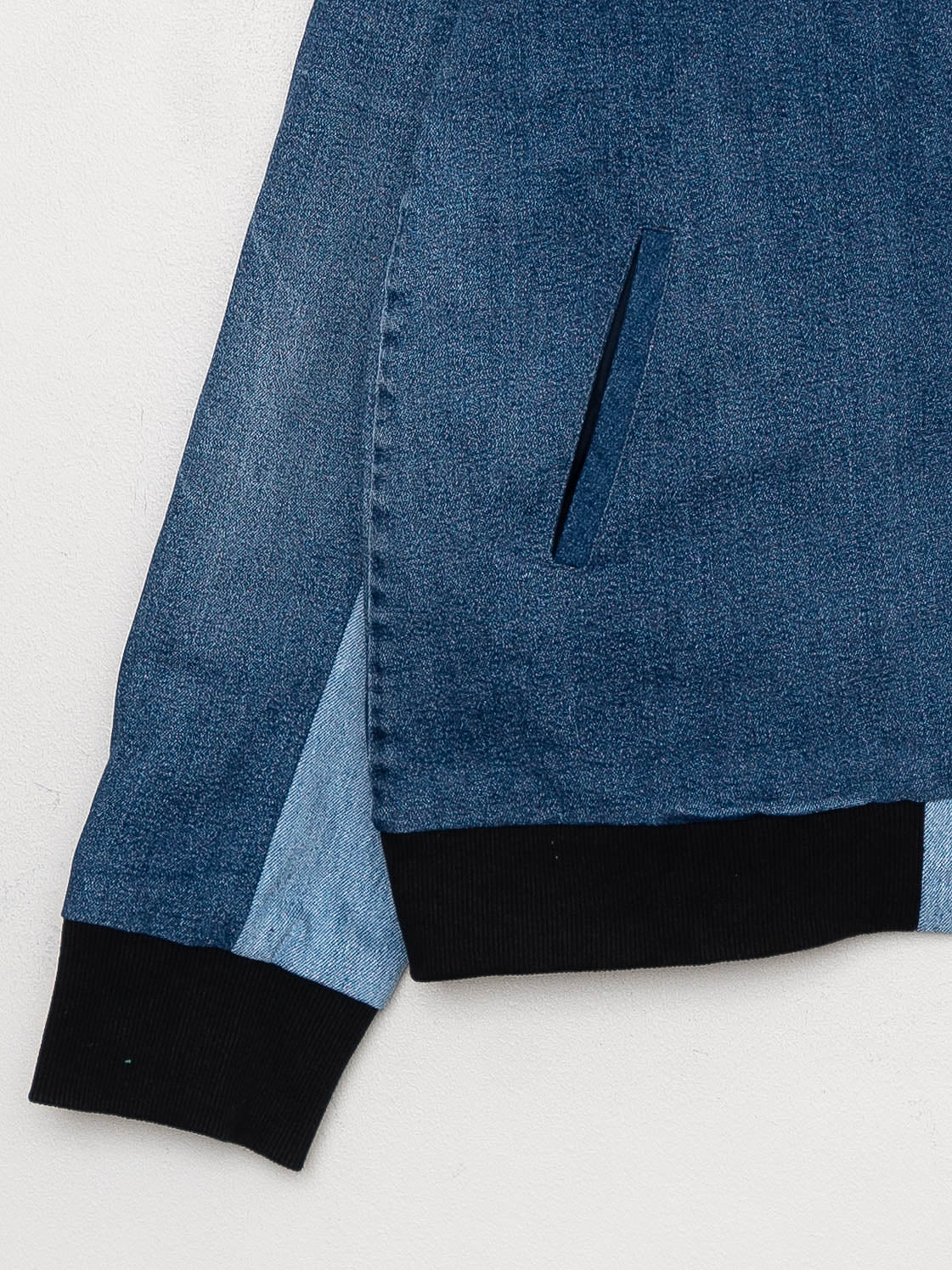 The Veda Denim Bomber Jacket - Large