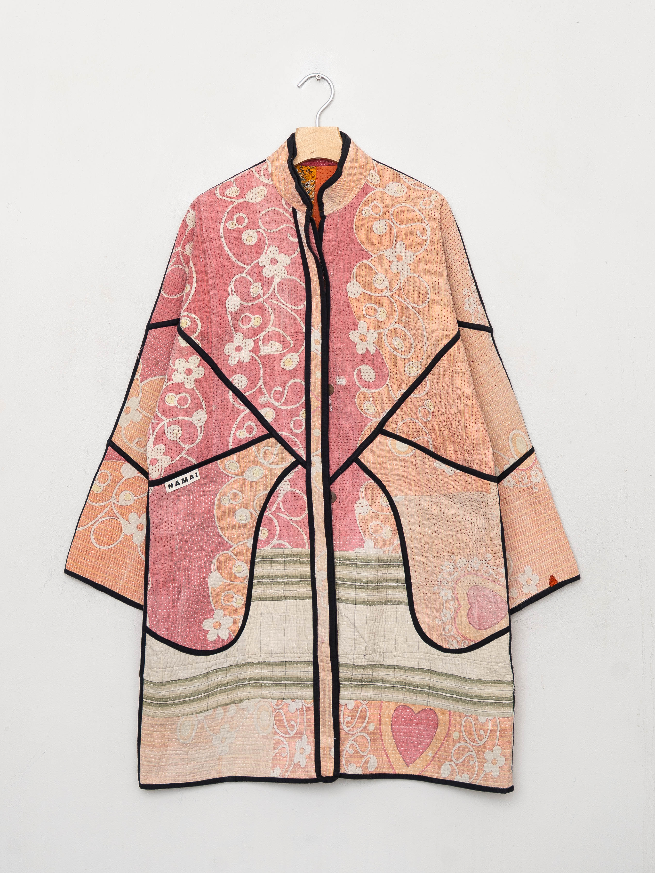 The Sai Quilted Patchwork Kantha Coat