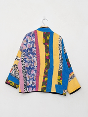 The Ladhiya Quilted Patchwork Kantha Jacket