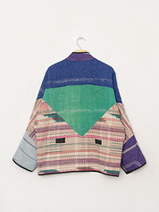 The Ladhiya Quilted Patchwork Kantha Jacket