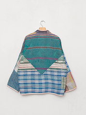 The Ladhiya Quilted Patchwork Kantha Jacket
