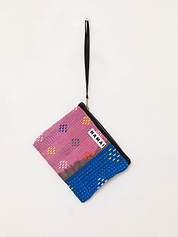 The Biju Vintage Kantha Quilted Zipper Pouch