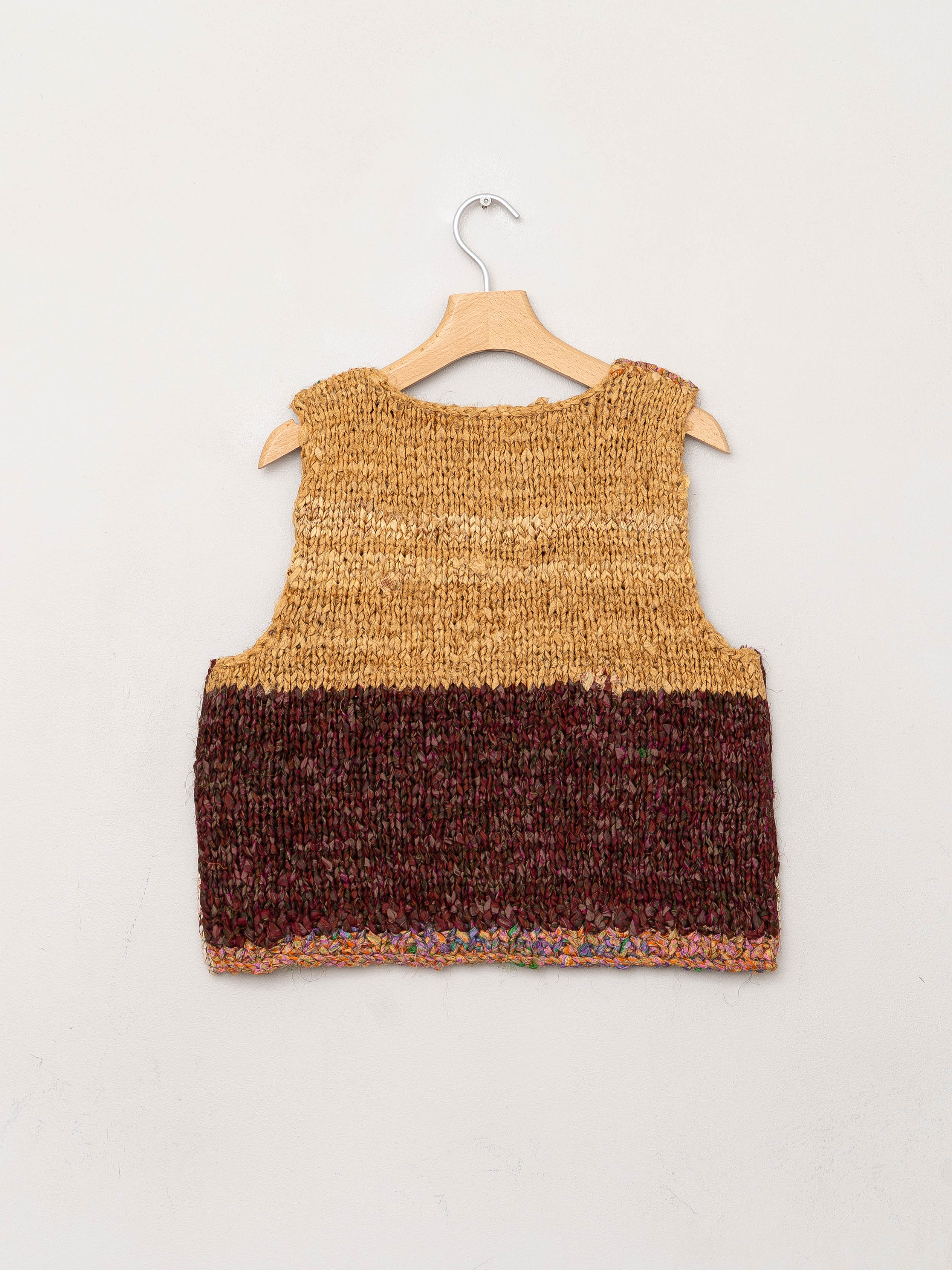 The Vishnu Knitted Vest - Small - Recycled Silk