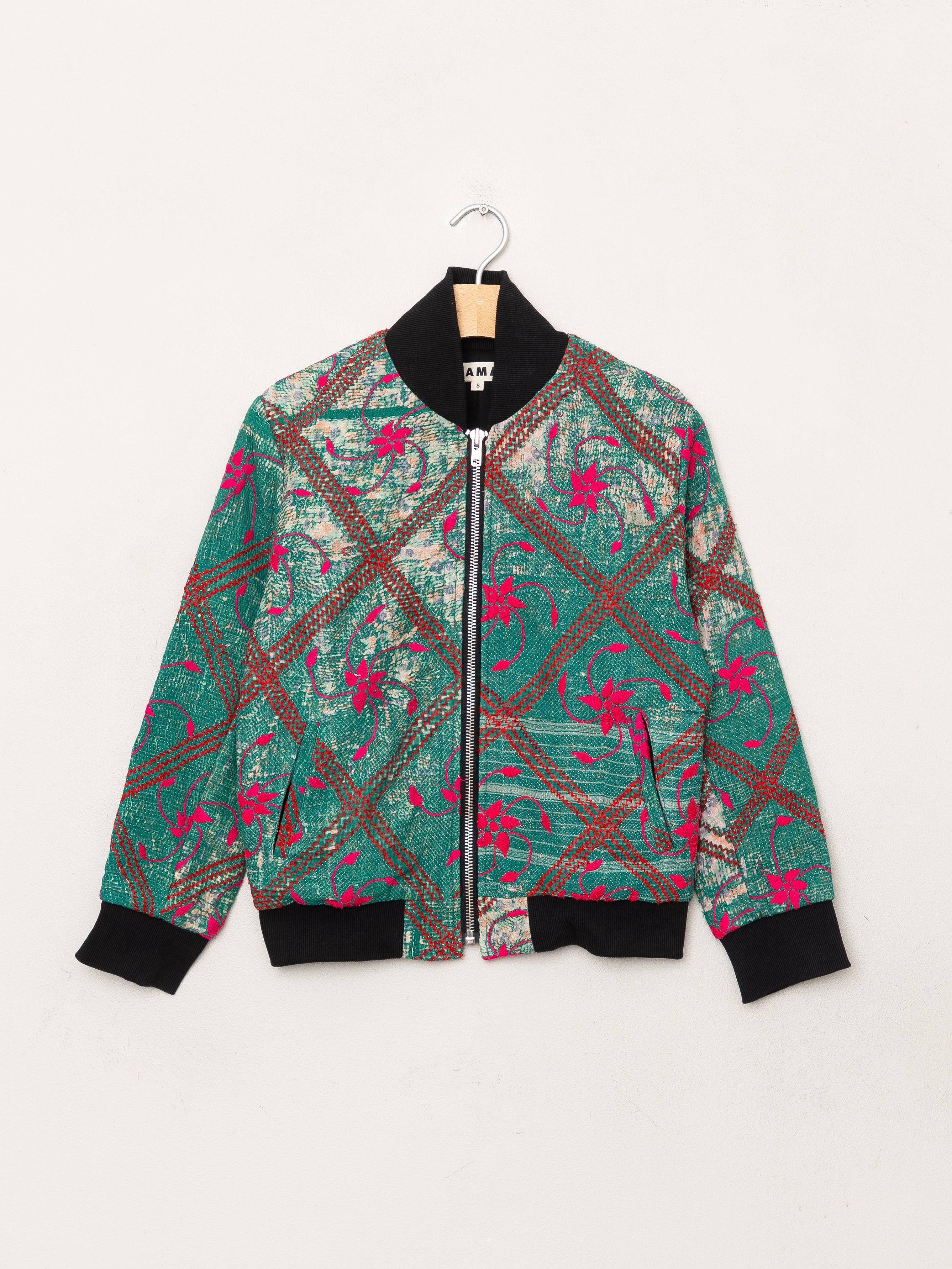 The Veda Quilted One-of-a-Kind Bomber Jacket - Small