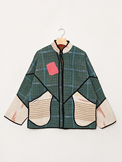 The Ladhiya Quilted Patchwork Kantha Jacket