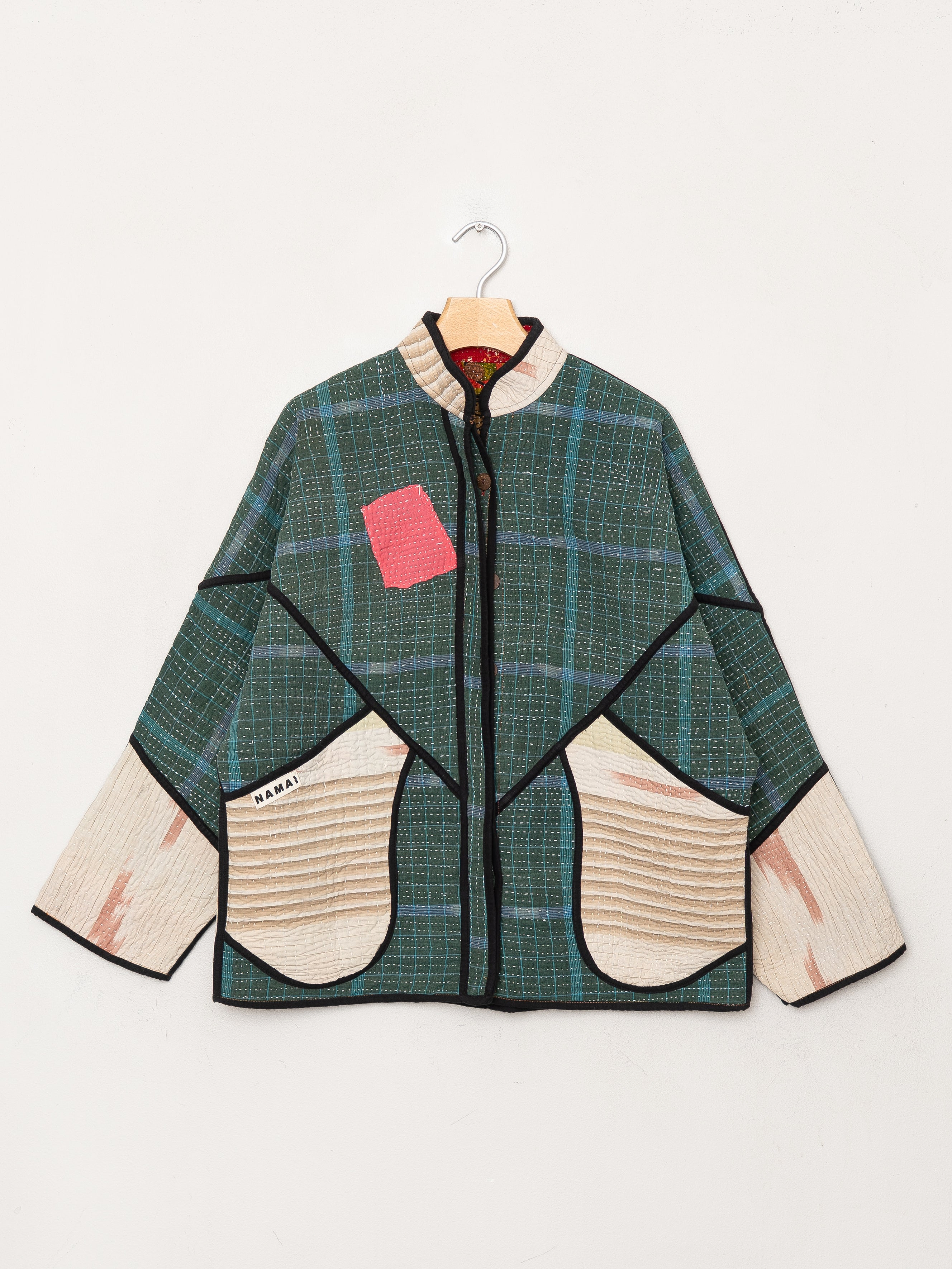 The Ladhiya Quilted Patchwork Kantha Jacket
