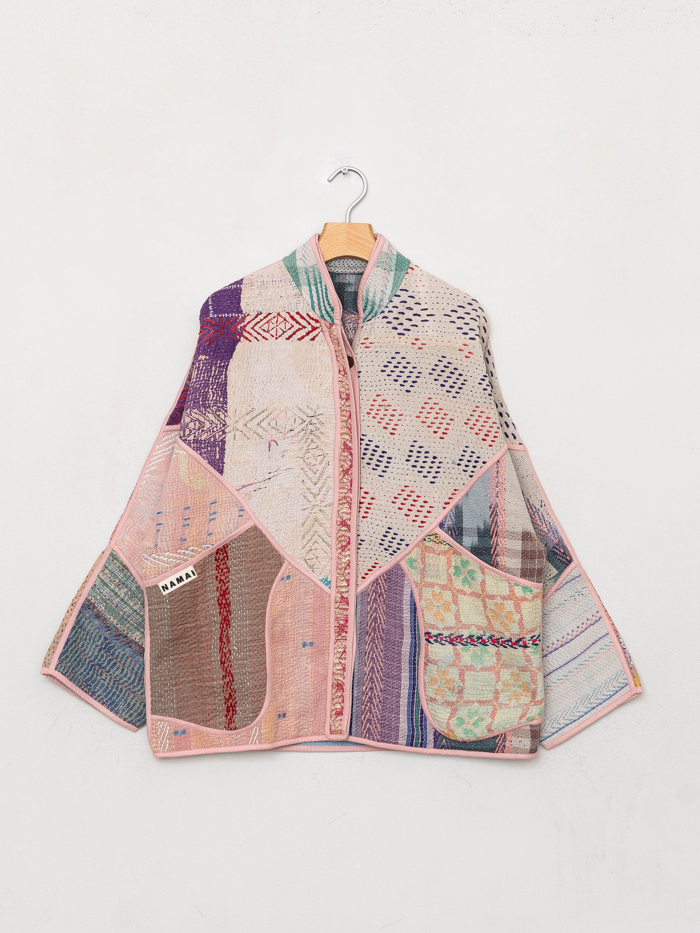 The Ladhiya Quilted Patchwork Kantha Jacket