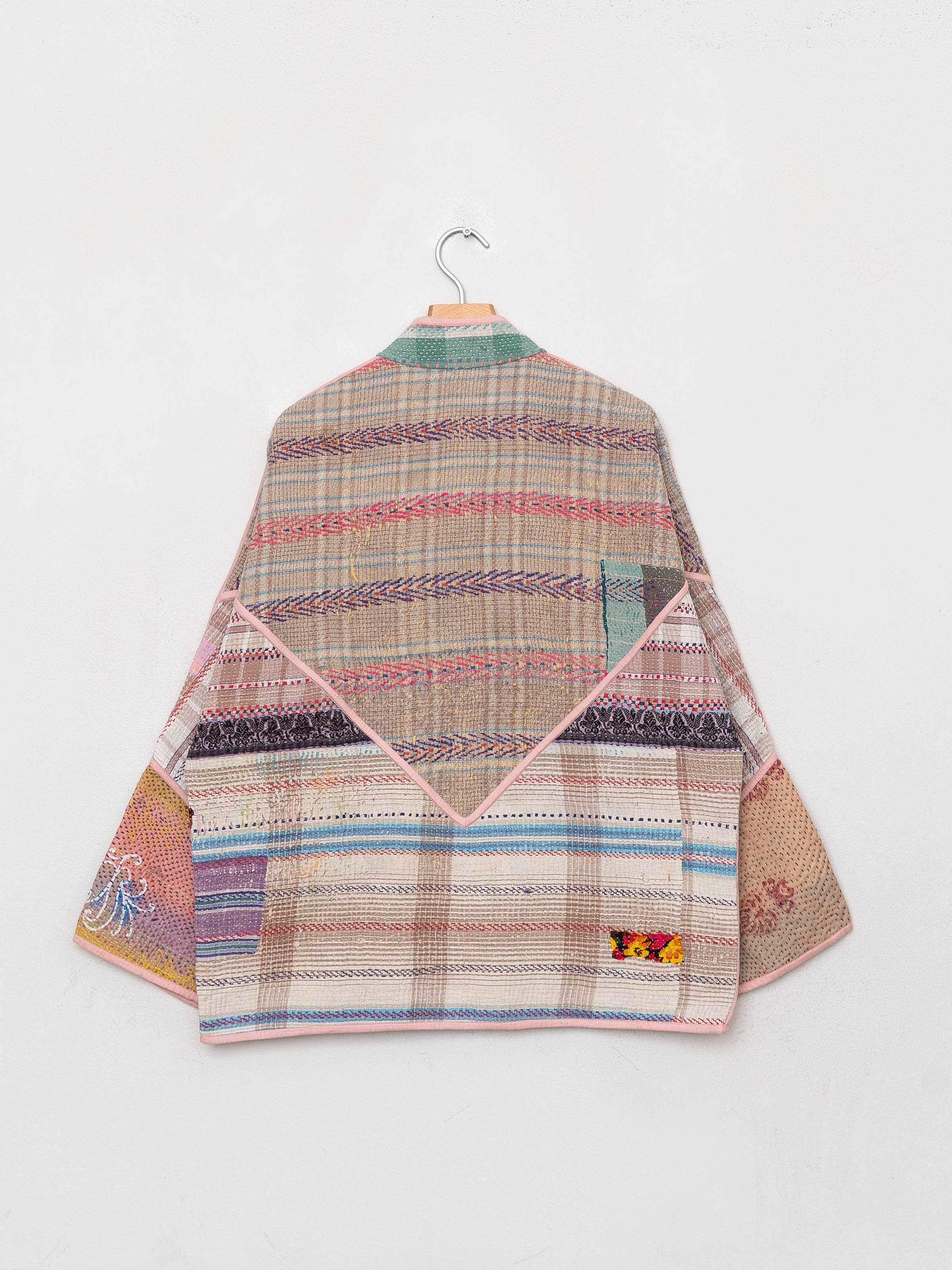 The Ladhiya Quilted Patchwork Kantha Jacket