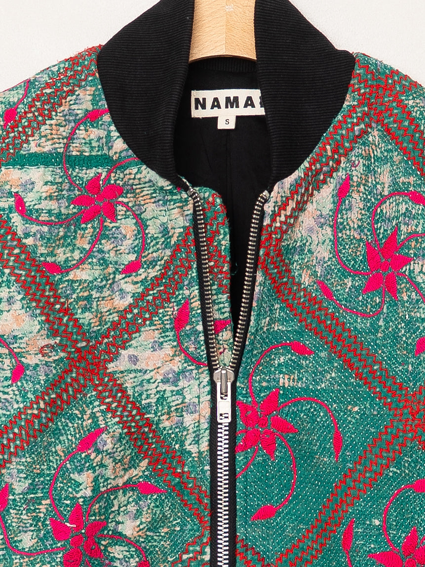 The Veda Quilted One-of-a-Kind Bomber Jacket - Small