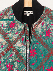The Veda Quilted One-of-a-Kind Bomber Jacket - Small
