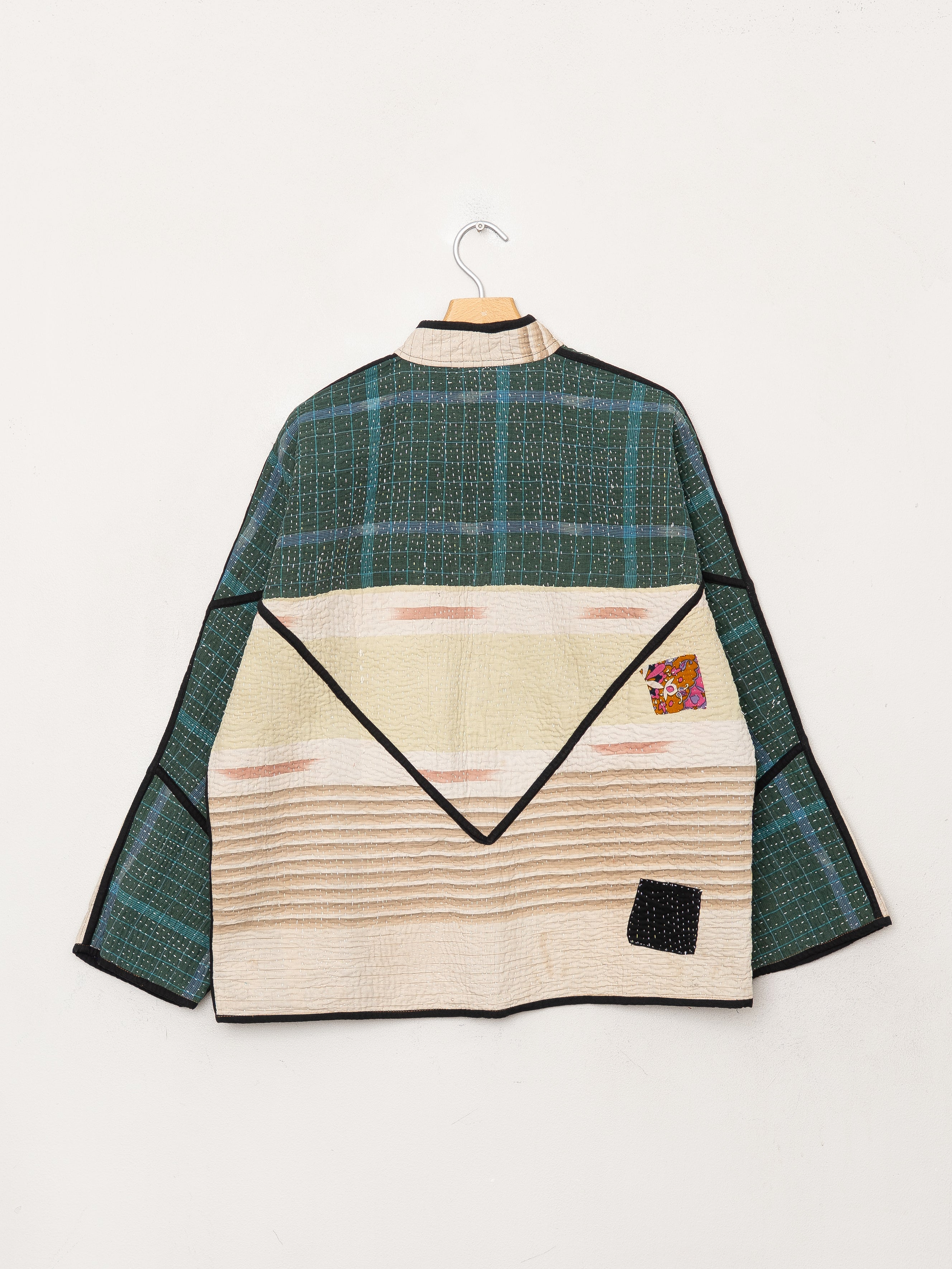 The Ladhiya Quilted Patchwork Kantha Jacket