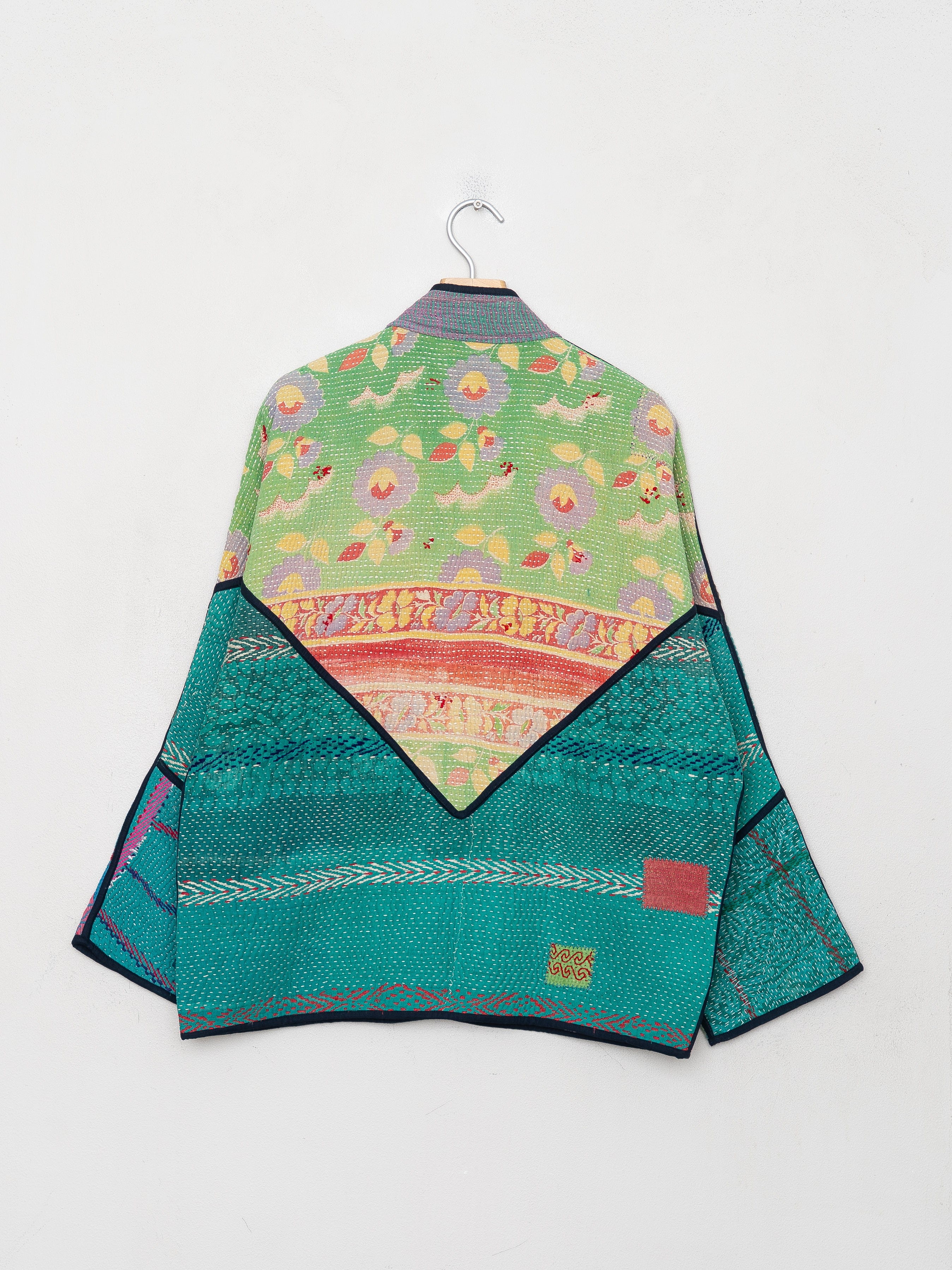 The Ladhiya Quilted Patchwork Kantha Jacket