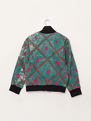 The Veda Quilted One-of-a-Kind Bomber Jacket - Small
