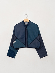 The Kaira Cropped Denim Jacket - Small