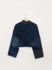 The Kaira Cropped Denim Jacket - Medium