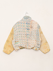 The Shira Quilted Puffer Bomber Jacket