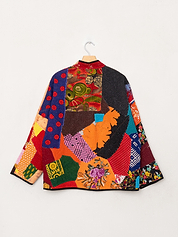 The Ladhiya Quilted Patchwork Kantha Jacket