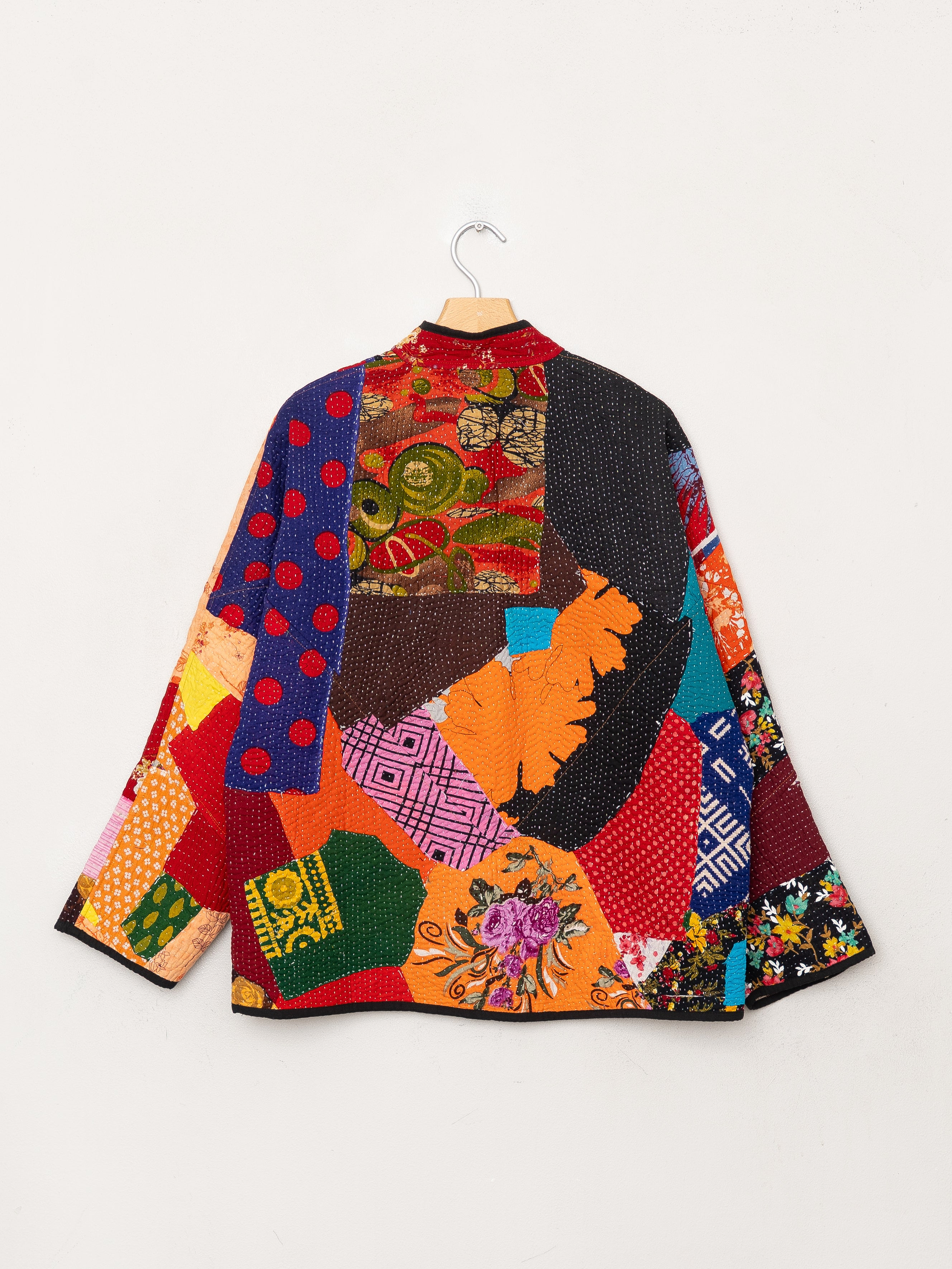 The Ladhiya Quilted Patchwork Kantha Jacket