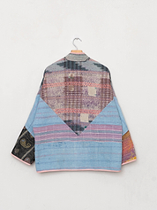 The Ladhiya Quilted Patchwork Kantha Jacket